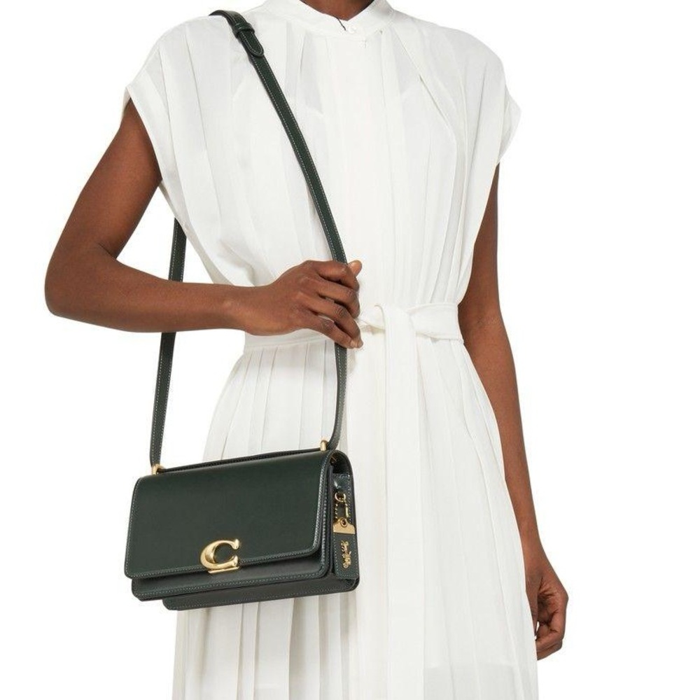 Coach Bandit Leather Crossbody Bag in Amazon Green - Picture 8 of 8